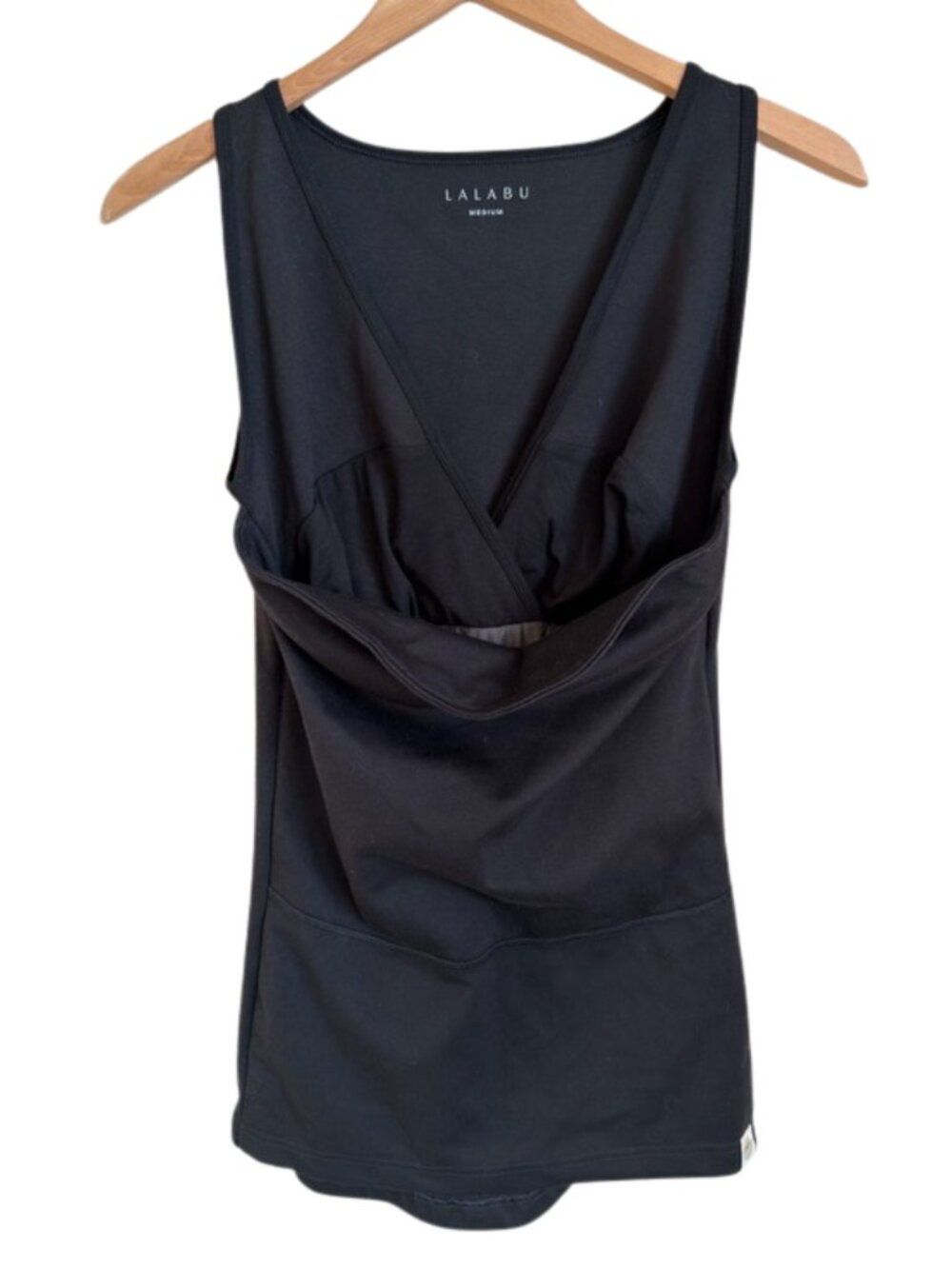 Lalabu Soothe Shirt Nursing Tank Top Maternity Postpartum Black Womens Medium
